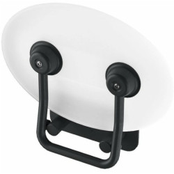 Dušo sėdynė Ravak Ovo P II, atlenkiama, skaidri balta/juoda