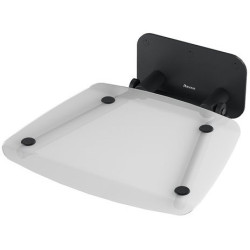 Dušo sėdynė Ravak Ovo B II, atlenkiama, skaidri/juoda