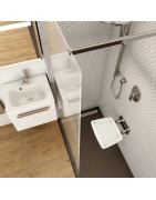 Dušo sėdynė Ravak Ovo B II, atlenkiama, skaidri/juoda