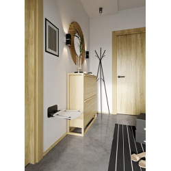 Dušo sėdynė Ravak Ovo B II, atlenkiama, skaidri/juoda