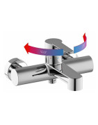 Dušo ir vonios maišytuvas Ravak PU 022.00, chromuotas, sieninis