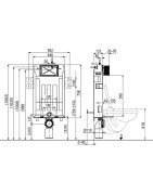 Potinkinis instaliacinis modulis Ravak W II/1000