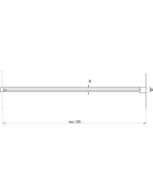 Montavimo rinkinys Ravak W SET-Uni Free/Wall, juodas