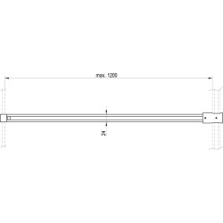 Montavimo rinkinys Ravak W SET-Uni T, šviesus