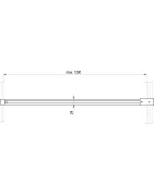 Montavimo rinkinys Ravak W SET-Uni T, juodas