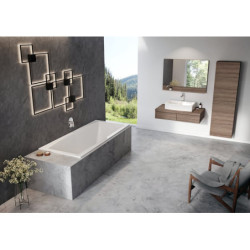 Stačiakampė vonia Ravak Formy 02 Slim, sniego baltumo, 180x80 cm