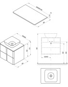 Plokštė po praustuvu Ravak Balance 800, baltos spalvos