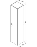 Aukšta spintelė Ravak SB Comfort 350, balta