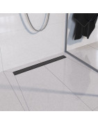 Dušo latakas Vogi ABS DUO Premium, juodas, 900 mm