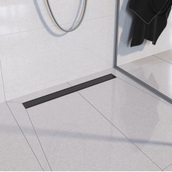 Dušo latakas Vogi ABS DUO Premium, juodas, 900 mm