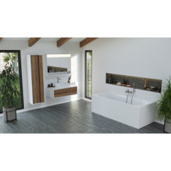 Veidrodis Ravak Step MC 1000, baltas, su LED apšvietimu