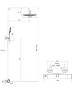 Termostatinė dušo maišytuvo sistema Ravak 10° TD F 091.00