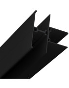 Jungimo profilis Ravak AT, juodos spalvos, 198 cm