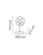 Stalinis oro ventiliatorius Argo Tablo Evo White