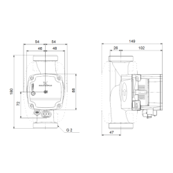 Cirkuliacinis siurblys Grundfos ALPHA1 L 32-40 180