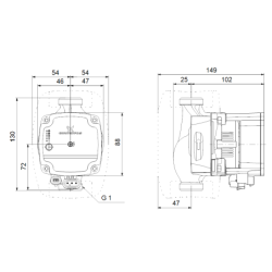 Cirkuliacinis siurblys Grundfos ALPHA1 L 20-60 130