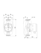 Cirkuliacinis siurblys Grundfos ALPHA1 25-80 N 130
