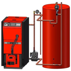 Granulinis katilas Atmos D 25PX, su bunkeriu,  4.5 - 24 kW