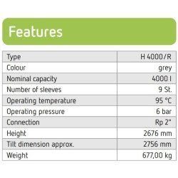 Akumuliacinė talpa Reflex PHF 4000