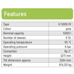 Akumuliacinė talpa Reflex PHF 5000