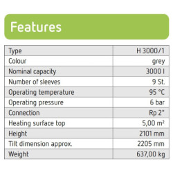 Akumuliacinė talpa Reflex PHW 3000