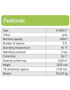 Akumuliacinė talpa Reflex PHW 4000