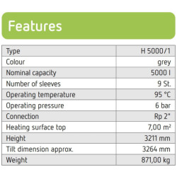 Akumuliacinė talpa Reflex PHW 5000