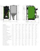 Kombinuotas granulinis katilas Kamen Pellet Plus, 25 kW