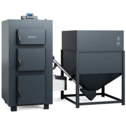 Kombinuotas granulinis katilas Kamen Pellet Max, 100 kW