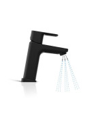 Praustuvo maišytuvas Ravak 10° TD F 011.20, su vožtuvu, juodas