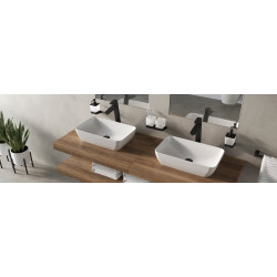 Praustuvo maišytuvas Ravak 10° TD F 015.20, be vožtuvo, juodas