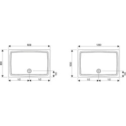 Dušo padėklas Ravak Gigant, 120x90 cm