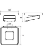 Laikiklis su muiline Ravak TD 200.20, juodas