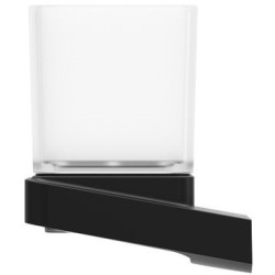 Laikiklis su stikline Ravak TD 210.20, juodos spalvos