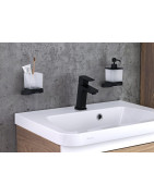 Laikiklis su stikline Ravak TD 210.20, juodos spalvos