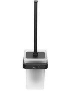 Tualeto šepetys su laikikliu ir indeliu Ravak TD 410.20, juodas