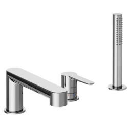 Vonios maišytuvas Ravak PU 026.00, chromuotas, 3 dalių