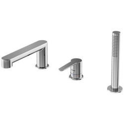 Vonios maišytuvas Ravak PU 026.00, chromuotas, 3 dalių