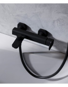 Dušo žarna Ravak 913.23, 1.5 m, juodos spalvos