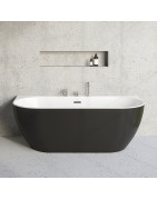 Vonia Ravak Freedom W 166x80 cm, laisvai statoma, juoda