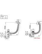 Vonios sifonas Ravak 570, su persipylimu