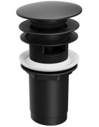 Praustuvo sifono galvutė Ravak ClickClack, juodos spalvos