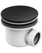 Dušo padėklo sifonas Ravak Professional 90, juodos spalvos