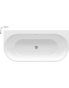 Vonia Ravak Freedom W, 166x80 cm, sniego baltumo