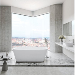 Vonia Ravak Solo, 178x80 cm, sniego baltumo