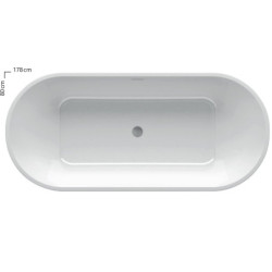 Vonia Ravak Solo, 178x80 cm, sniego baltumo