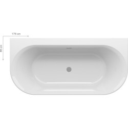 Vonia Ravak Ypsilon Wall, 178x86 cm, sniego baltumo