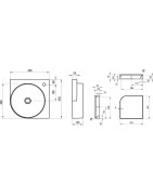Mažas praustuvas Ravak Yard 450 C, 450x125 mm