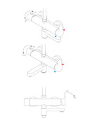 Dušo/vonios komplektas Ravak DS 092.00, chromo spalvos