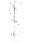 Dušo/vonios komplektas Ravak DS 092.00, chromo spalvos